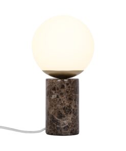 Nordlux Lilly Marble Φωτιστικό Γραφείου Brown E14  Γυάλινο/Μάρμαρο –  2213575018