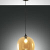 Κρεμαστό Φωτιστικό   Fabas Luce Maia E27 Μελί     – 3490-40-125