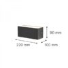 it-Lighting Martin LED 12W 3CCT Outdoor Up-Down Wall Lamp White D:22cmx9cm (80200720)
