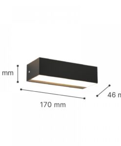 it-Lighting Martin LED 9W 3CCT Outdoor Up-Down Wall Lamp Anthracite D17cmx4.6cm (80200840)