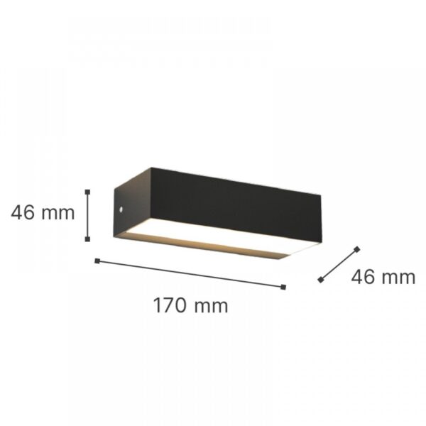 it-Lighting Martin LED 9W 3CCT Outdoor Up-Down Wall Lamp Anthracite D17cmx4.6cm (80200840)