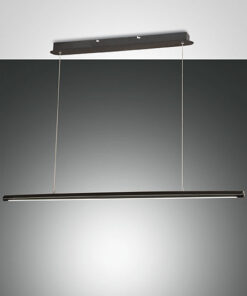 Κρεμαστό Φωτιστικό   Fabas Luce Mason LED 42W  Μαύρο Με Dimmer  4320lm Θερμό 3000K – 3696-45-101