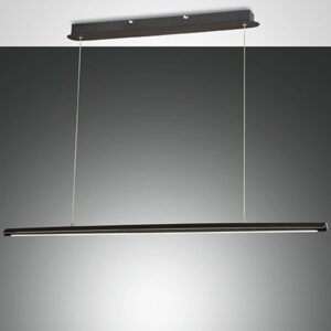 Κρεμαστό Φωτιστικό   Fabas Luce Mason LED 42W  Μαύρο Με Dimmer  4320lm Θερμό 3000K – 3696-45-101