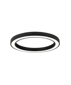 InLight Κρεμαστό φωτιστικό LED 68W 3CCT (by switch on base) σε μαύρη απόχρωση D:60cm (6073-60-BL)