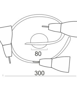 Φωτιστικό Σποτ Ροζέτα Μπρονζέ με Λευκό Γυαλί 1xE14 ACA DECOR – MC542GAB3E