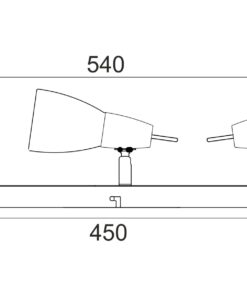 Φωτιστικό Σποτ Ράγα Μπρονζέ με Λευκό Γυαλί 3xE14 ACA DECOR – MC542GAB3