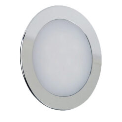 LED Πάνελ Στρογγυλό 12W Χρώμιο V-TAC Με Driver Θερμό Λευκό 3000K – 6340