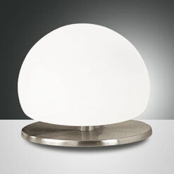 Επιτραπέζιο Φωτιστικό   Fabas Luce Morgana G9   Νίκελ Σατινέ Με Dimmer Αφής    – 3570-30-178