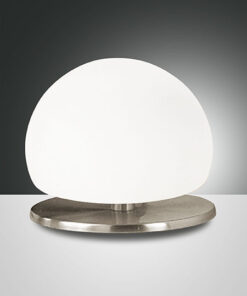 Επιτραπέζιο Φωτιστικό   Fabas Luce Morgana G9   Νίκελ Σατινέ Με Dimmer Αφής    – 3570-30-178