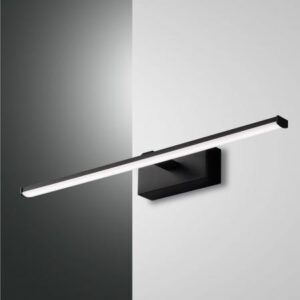 Φωτιστικό Τοίχου  Fabas Luce Nala LED 10W  Μαύρο  IP44 1200lm Θερμό 3000K – 3361-26-101