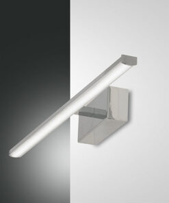 Φωτιστικό Τοίχου  Fabas Luce Nala LED 10W  Χρώμιο  IP44 1200lm Θερμό 3000K – 3361-26-138