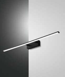 Φωτιστικό Τοίχου  Fabas Luce Nala LED 15W  Μαύρο  IP44 1850lm Θερμό 3000K – 3361-28-101