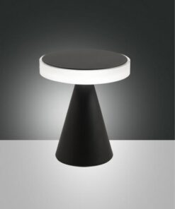 Επιτραπέζιο Φωτιστικό   Fabas Luce Neutra LED 8W  Μαύρο Με Dimmer Αφής  750lm Θερμό 3000K – 3386-34-101