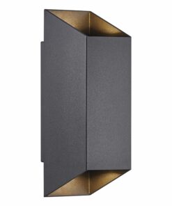 Nordlux Nico Square 22 Φωτιστικό Τοίχου Μαύρο IP54 GU10 Αλουμίνιο/Γυάλινο – 2218221003