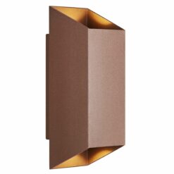 Nordlux Nico Square 22 Φωτιστικό Τοίχου Rusty IP54 GU10 Αλουμίνιο/Γυάλινο – 2218221009