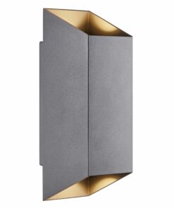 Nordlux Nico Square 22 Φωτιστικό Τοίχου Ανθρακί IP54 GU10 Αλουμίνιο/Γυάλινο – 2218221050