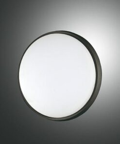 Φωτιστικό Οροφής  Fabas Luce Olly LED 23W  Μαύρο  IP54 2670lm Θερμό 3000K – 3315-61-101