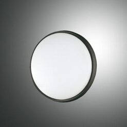 Φωτιστικό Οροφής  Fabas Luce Olly LED 10W  Μαύρο  IP54 1030lm Θερμό 3000K – 3315-69-101