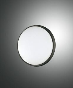 Φωτιστικό Οροφής  Fabas Luce Olly LED 10W  Μαύρο  IP54 1030lm Θερμό 3000K – 3315-69-101