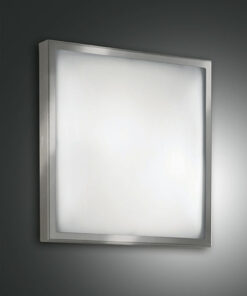 Φωτιστικό Οροφής  Fabas Luce Osaka LED  12W  Νίκελ Σατινέ   1100lm Θερμό 3000K – 3565-61-178