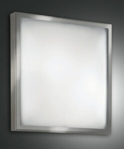Φωτιστικό Οροφής  Fabas Luce Osaka LED  24W  Νίκελ Σατινέ   2400lm Θερμό 3000K – 3565-65-178