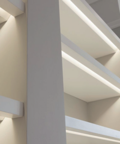 Προφίλ Αλουμινίου Χωνευτό για LED Ταινίες με Οπάλ Κάλυμμα 2m ACA – P191