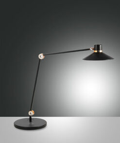 Επιτραπέζιο Φωτιστικό   Fabas Luce Panarea LED 10W  Μαύρο Με Dimmer Αφής  1020lm Θερμό – Ψυχρό – 3675-30-101