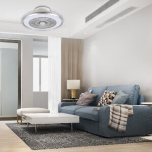 InLight Donner 36W 3CCT LED Fan Light in Silver Color (101000150)