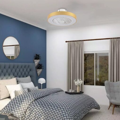 ΑΝΕΜΙΣΤΗΡΑΣ ΟΡΟΦΗΣ LED 36W 3CCT ΣΕ ΧΡΥΣΟ (101000360)