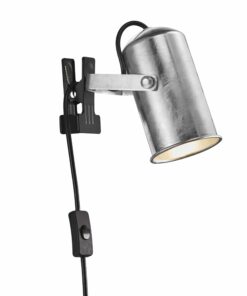Nordlux Porter Clamp lamp Γαλβανιζέ E27  Μεταλλικό –  2213062031