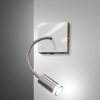 Φωτιστικό Τοίχου  Fabas Luce Portici LED 3W  Νίκελ Σατινέ Με Διακόπτη  270lm Θερμό 3000K – 3439-21-178