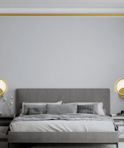 GloboStar® TED 61072 Φωτιστικό Τοίχου – Απλίκα Design LED CCT 9W 1080lm 300° AC 220-240V – Εναλλαγή Φωτισμού μέσω Διακόπτη On/Off All In One Ψυχρό 6000k+Φυσικό 4500k+Θερμό 2700k Μ20 x Π5.5 x Υ23cm – Χρυσό Βούρτσας