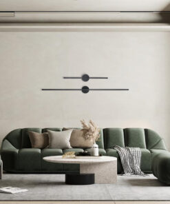 GloboStar® DIADEM 61329 Φωτιστικό Τοίχου – Απλίκα Design LED CCT 9W 1080lm 120° AC 220-240V – Εναλλαγή Φωτισμού μέσω Διακόπτη On/Off All In One Ψυχρό 6000k+Φυσικό 4500k+Θερμό 2700k Μ10 x Π4 x Υ60cm – Μαύρο – 3 Years Warranty