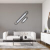 GloboStar® IGOR 61216 Φωτιστικό Οροφής Linear Design LED CCT 24W 2880lm 210° AC 220-240V – Εναλλαγή Φωτισμού μέσω Διακόπτη On/Off All In One Ψυχρό 6000k+Φυσικό 4500k+Θερμό 2700k Μ41 x Π13 x Υ4.5cm – Μαύρο – 3 Years Warranty