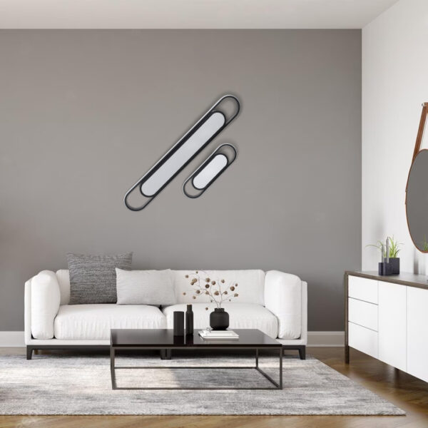 GloboStar® IGOR 61216 Φωτιστικό Οροφής Linear Design LED CCT 24W 2880lm 210° AC 220-240V – Εναλλαγή Φωτισμού μέσω Διακόπτη On/Off All In One Ψυχρό 6000k+Φυσικό 4500k+Θερμό 2700k Μ41 x Π13 x Υ4.5cm – Μαύρο – 3 Years Warranty