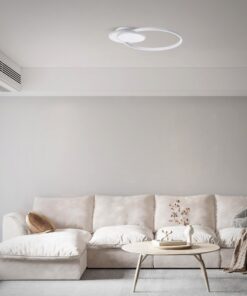 GloboStar® CIRCUO 61230 Φωτιστικό Οροφής Δαχτυλίδι-Κύκλος LED CCT 75W 8400lm 360° AC 220-240V – Εναλλαγή Φωτισμού μέσω Τηλεχειριστηρίου All In One Ψυχρό 6000k+Φυσικό 4500k+Θερμό 2700k Dimmable Μ53 x Π42.5 x Υ9cm – Λευκό – 3 Years Warranty