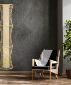 GloboStar® HIBISCUS 01783 Μοντέρνο Κρεμαστό Φωτιστικό Οροφής Μονόφωτο 1 x E27 Μπεζ Μπαμπού Πλέγμα Φ35 x Υ150cm