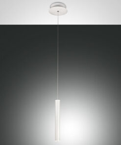 Κρεμαστό Φωτιστικό   Fabas Luce Prado LED 6.5W  Λευκό Steps dimmable  720lm Θερμό 3000K – 3685-40-102