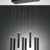 Κρεμαστό Φωτιστικό   Fabas Luce Prado LED 52W  Μαύρο Steps dimmable  5760lm Θερμό 3000K – 3685-46-101