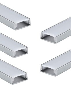 Προφίλ Αλουμινίου Mini για LED Ταινίες με Οπάλ Κάλυμμα 2m ACA – P109U