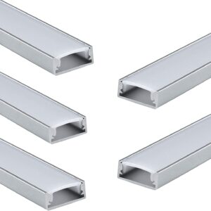 Προφίλ Αλουμινίου Mini για LED Ταινίες με Οπάλ Κάλυμμα 2m ACA – P109U