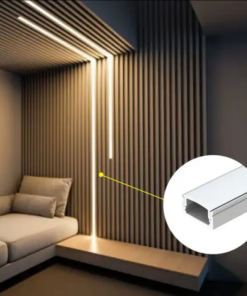 Προφίλ Αλουμινίου Mini για LED Ταινίες με Οπάλ Κάλυμμα 2m ACA – P109U