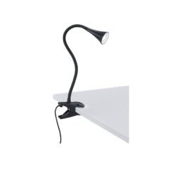 Φωτιστικό με Σφιγκτήρα Reality LED 3W Μαύρο Πλαστικό 260lm 3000K R22398102