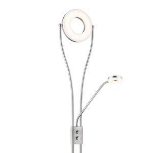 Φωτιστικό Δαπέδου Reality LED 18W  Νίκελ Ματ Μεταλλικό Dimmable 1500lm 3000K  R42412107