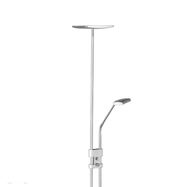 Φωτιστικό Δαπέδου Reality LED 15W  Νίκελ Ματ Μεταλλικό Dimmable 1200lm 3000K  R42562107