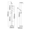 Φωτιστικό Δαπέδου Reality LED 15W  Νίκελ Ματ Μεταλλικό Dimmable 1200lm 3000K  R42562107
