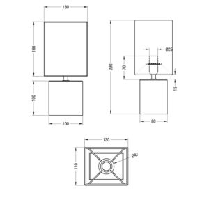 Πορτατίφ Reality   E14 Τιτάνιο Κεραμικό    R50131087