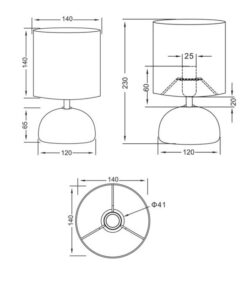 Πορτατίφ Reality E14 Λευκό Κεραμικό R50351001
