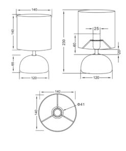 Πορτατίφ Reality E14 cappucino Κεραμικό R50351025