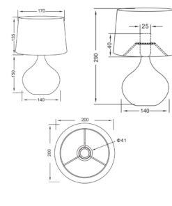 Πορτατίφ Reality E14 Λευκό Κεραμικό R50371001